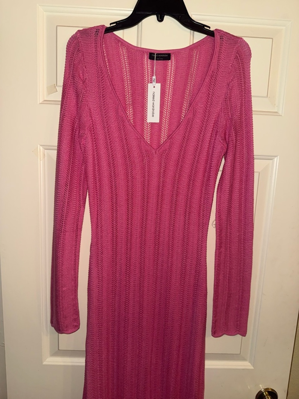 Naked Wardrobe Long Sleeve Knit Maxi Dress - Picture 7 of 11